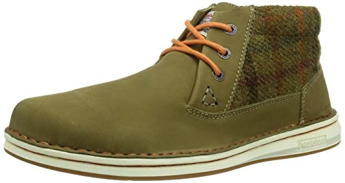 Shoes Memphis High, Mens Lace-up Flats, Green (Mushroom), 7.5 UK