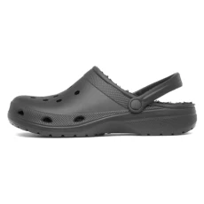 shoezone - Berman Mens Black Warm Lined EVA Slipper - Size 5 UK - Black