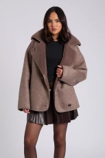 Short Bonded Jacket Brown /