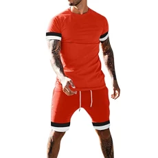 Short Set Men's & Sleeve Shorts Patchwork Summer Shirts 2-Piece Beach Men's Suits & Set Pyjamas Men's, red, XXL Short Set Men's & Sleeve Shorts Patchwork Summer Shirts 2-Piece Beach Men's Suits & Set Pyjamas Men's, red, XXL