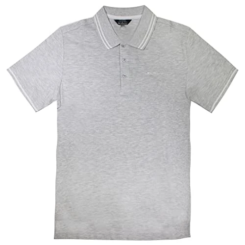 Short Sleeve Collared Light Grey Mens Polo Shirt 0065224L LIGHTGREY