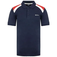 Short Sleeve Collared Navy Blue Mens Polo Shirt 0065225 NAVY