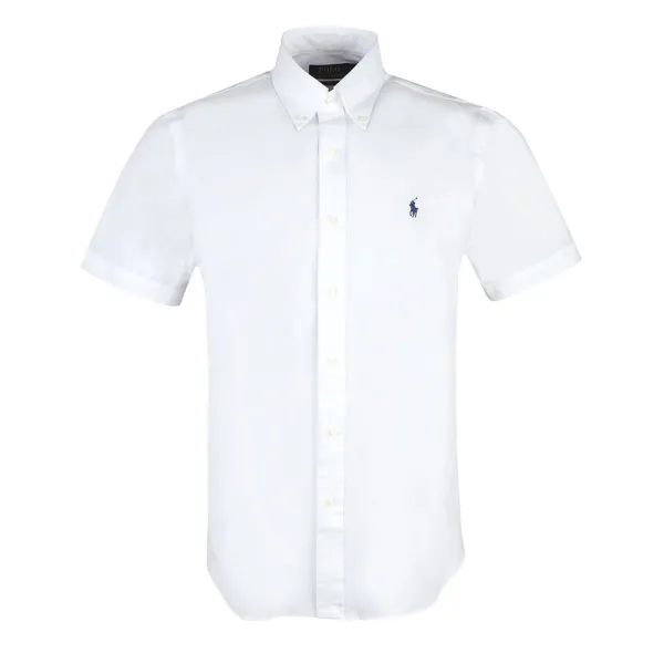 Short Sleeve Custom Fit Poplin Shirt
