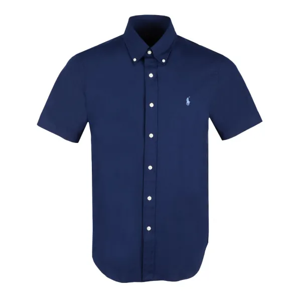 Short Sleeve Custom Fit Poplin Shirt