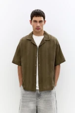 Short Sleeve Rustic Shirt - Olive