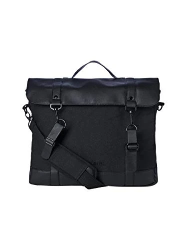 Shoulder Bag for Men and Women Lightweight Work Travel Business Laptop Messenger Bag with Shoulder Strap, Black, Size- One Size