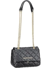 Shoulder Bag in Quilted Look, Nero, Urethane, One Size Shoulder Bag in Quilted Look, Nero, Urethane, One Size