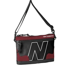 Shoulder Bag, Legacy Travel Purse for Men and Women, Black, Red, One Size