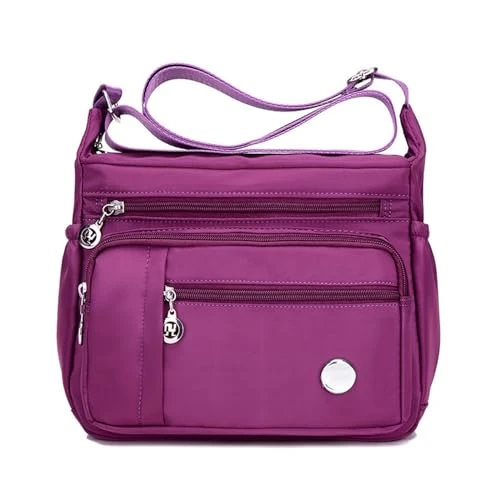 Shoulder Bags Women's Black with Women's Shoulder Handbag, Spacious with Pockets, Women's Shoulder Bag, Fashionable Tote Bag with Top Women's Mobile Phone Shoulder Bags, purple, One Size