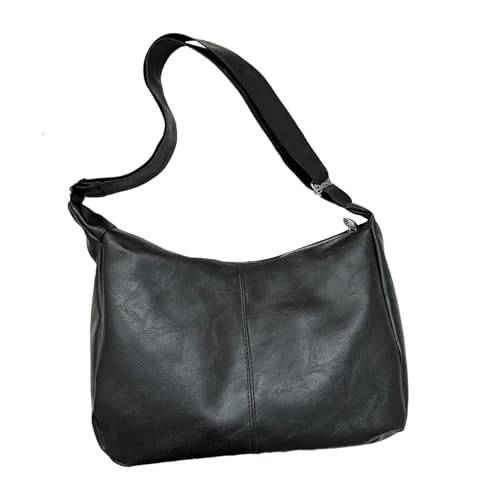 Shoulder Slouchy Handbags | Large Capacity Hobo Bag | Travel Shoulder Tote | Gym Slouchy, Shopping Shoulder Purse, School Hobo Bag, Versatile Women's, Comfortable Shoulders Tote, Black,
