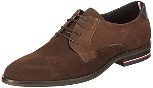 Signature Hilfiger Suede Shoe, Brown, 10