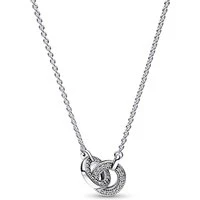 Signature Intertwined Pavé Pendant Necklace