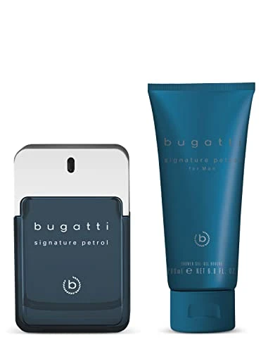 signature petrol Gift Set Perfume Men I Eau de Toilette 100 ml + Shower Gel 200 ml I Citric Spicy Men's Fragrance I Gift Box Men Care Set with Perfume & Shower Gel I Fresh & Mystic
