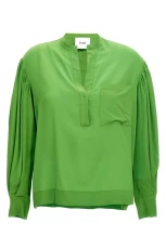 Silk bloshirt Green Size