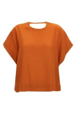 Silk bloshirt Orange Size