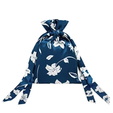 Silk Makeup Pouches 100% Pure Mulberry Silk with Drawstring Design Womens Jewellery Coin Watch Necklace Cosmetic Purse Bag,Lily In Navy Blue Silk Makeup Pouches 100% Pure Mulberry Silk with Drawstring Design Womens Jewellery Coin Watch Necklace Cosmetic Purse Bag,Lily In Navy Blue
