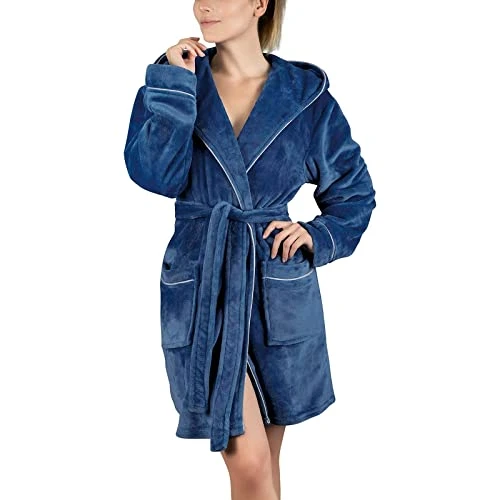 Silky Pajama Set Women Winter Coat Jacket Plush Shawl Fluffy Bathrobe Home Clothes Long Sleeved Robe Hooded Soft Coat Valentines Day Sleepwear for Women Sale Clearance