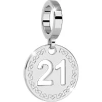 Silver 21 Charm - Silver