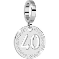 Silver 40 Charm - Silver