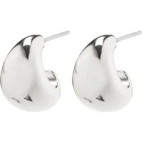 Silver Alexane Chunky Mini Hoops - Silver