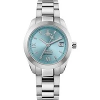 Silver and Turquoise Fenchurch Watch - Silver