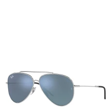 Silver Aviator Reverse Sunglasses 59mm