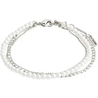 Silver Baker Pearl 3-In-1 Bracelet - 16cm