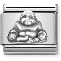 Silver Buddha Charm