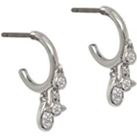 Silver CA Gale Hoop Earrings - Silver