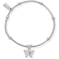 Silver Cute Mini Butterfly Bracelet - Silver