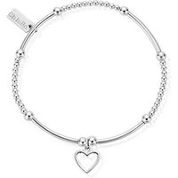 Silver Cute Mini Heart Bracelet - Silver