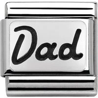 Silver Dad Charm