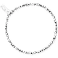 Silver Dainty Sparkle Bracelet - Silver