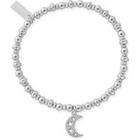 Silver Didi Sparkle Starry Moon Bracelet - Silver