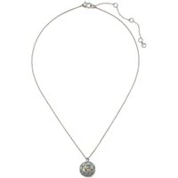 Silver Disco Ball Necklace - Silver