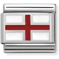 Silver England Flag - Stainless Steel