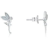 Silver Fairy Stud Earrings - Silver