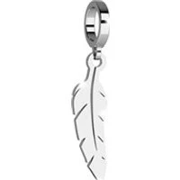 Silver Feather Charm - Silver