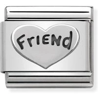 Silver Friend Charm