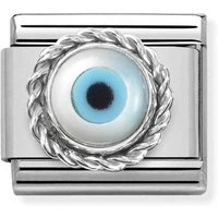 Silver Greek Eye Charm