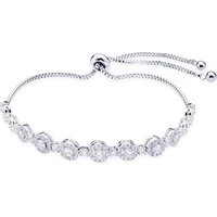 Silver Halo Pull Bracelet - Silver