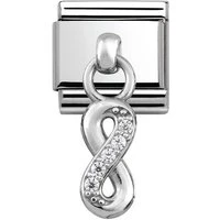 Silver Hanging Infinity Charm