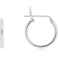 Silver Huggie Hoop Earring