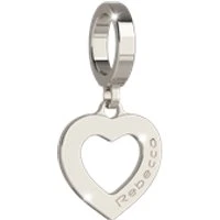 Silver I Love You Heart Charm - Silver