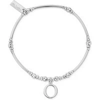 Silver Iconic O Initial Bracelet - Silver