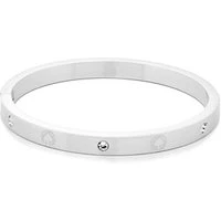 Silver Infinite Spade Bangle