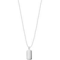 Silver Kids Tag Necklace - 35cm