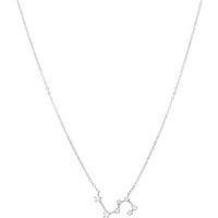 Silver Leo Constellation Necklace - Silver