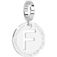 Silver Letter F Charm - Silver