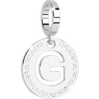 Silver Letter G Charm - Silver